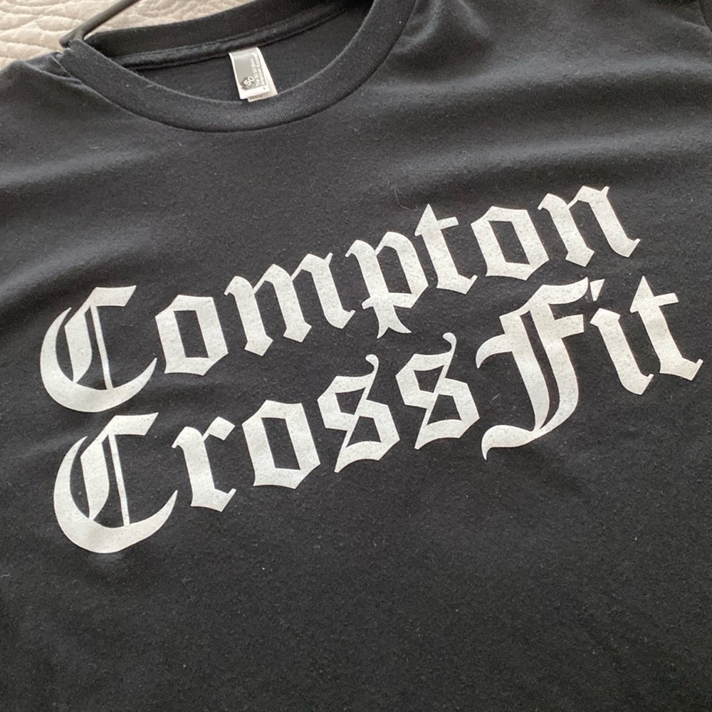 Afro Brutality Compton CrossFit black shirt men’s Large rare limited
